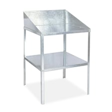 Lacewing Traditional 2 Tier Greenhouse Square Workstation Staging  Silver 60cm