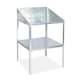 image 1 of Lacewing Traditional 2 Tier Greenhouse Square Workstation Staging  Silver 60cm