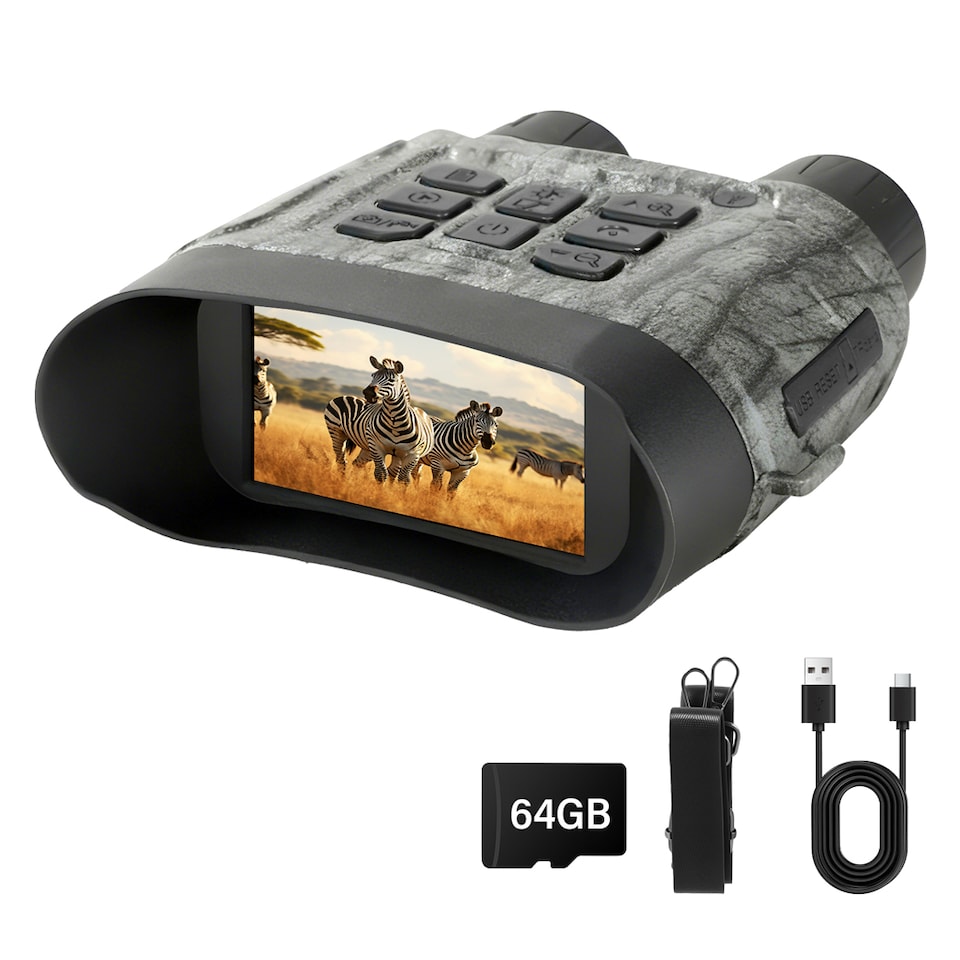 image 1 of Spector Night Vision Goggles 4K UHD Binoculars 11x Digital Zoom with LCD Screen