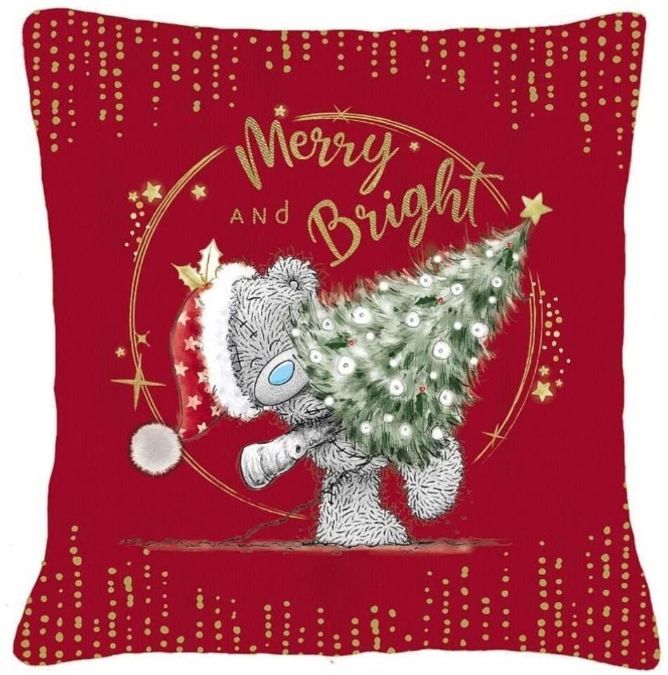 image 1 of Me to You Tatty Teddy Merry & Bright Christmas Cushion