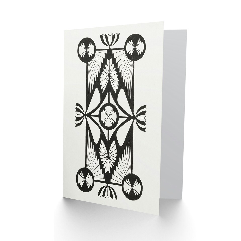 image 1 of Samuel J De Mesquita Art Card Ornament With Diamond Shape