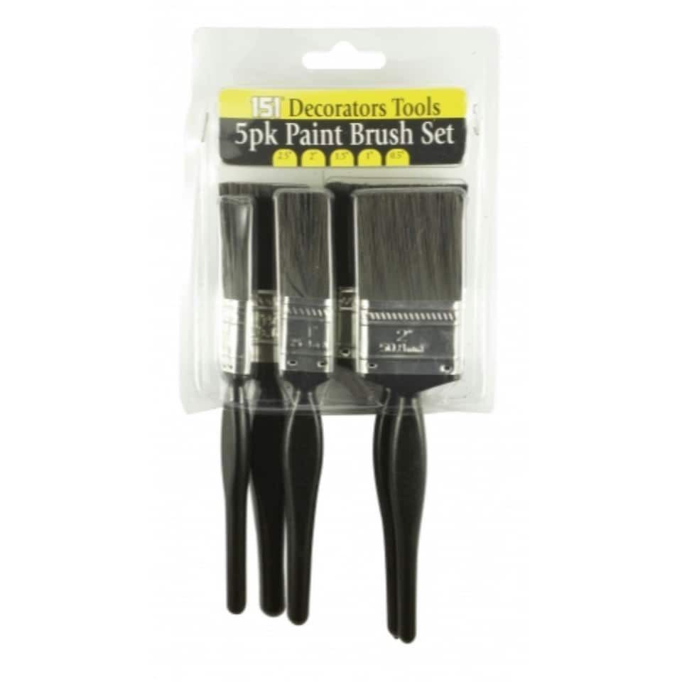 image 1 of 5 Piece Paint Brush Set