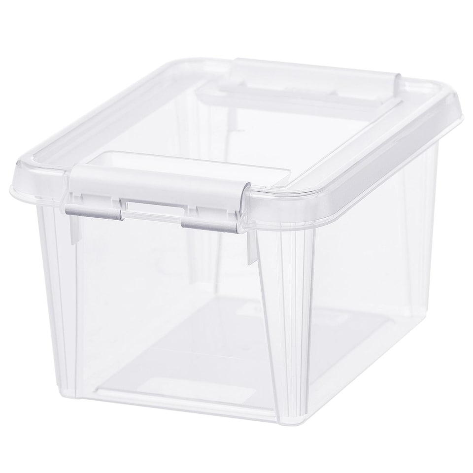 image 1 of SmartStore Different size Storage Box for Home with Clip Lid | Clear | 1.5L