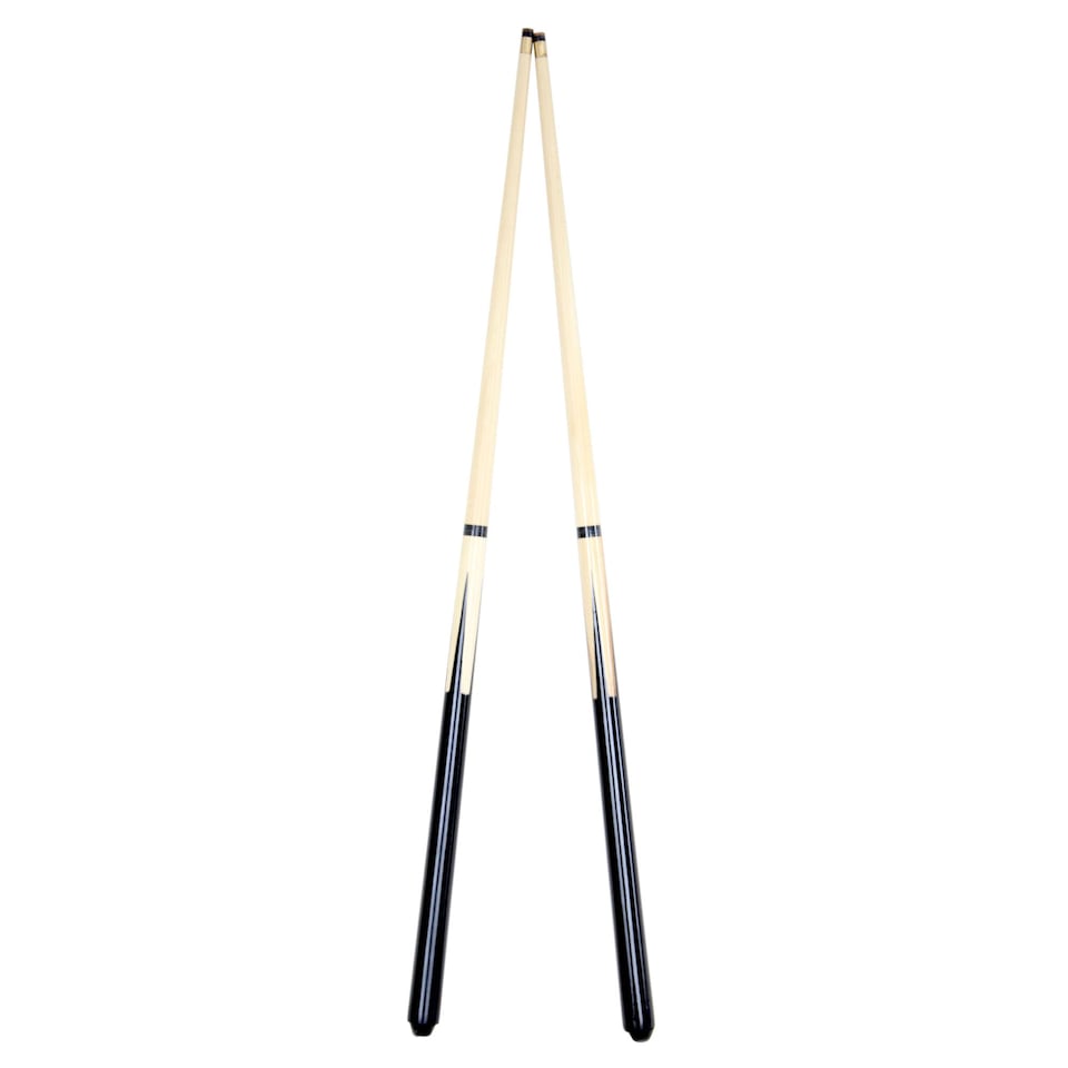 image 1 of 2x Small 36 Inch Pool Snooker Cues with Spare Tips