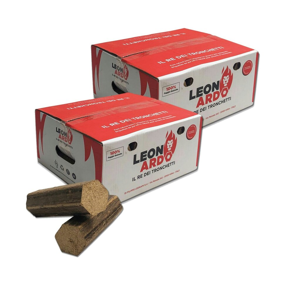 image 1 of Leonardo Pizza Oven Briquette Logs - 2 Packs