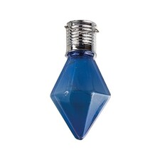 Blue Solar Powered Crystal Shaped Hanging Bulb Light