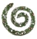 image 2 of Best Artificial 12ft / 360cm Decorated Frozen Christmas Garland with Realistic Ice Crystals with 100 Bright White Battery lights