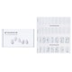 image 1 of Nail Sticker (white) - # Violeta Blooming Nail - 32pcs White