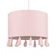 image 1 of ValueLights Vivian Pink Drum Ceiling Pendant Shade & Bulb | Pink