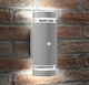 image 6 of Auraglow PIR Motion Sensor Double Up & Down Wall Light - FLORENCE | Grey | Anthracite/Fitting Only
