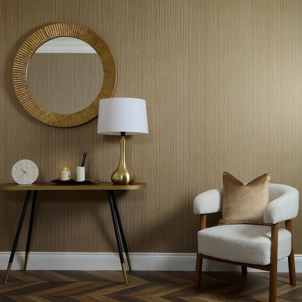 image 1 of Pazin Wallpaper in Brown | Brown | Brown | 53cm x 10m