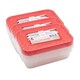 image 2 of Elite 500cc Micro Container & Coloured Lids 6pk - Pack of 3