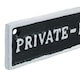 image 5 of Private No Entry Black Cast Iron Sign Plaque Door Wall House Gate Shop Cafe