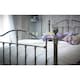 image 2 of 5ft King Size Elizabeth Black Nickel Metal Bed Frame - (155cm)