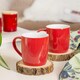 image 7 of Argon Tableware Coloured Coffee Mugs - 350ml - Red - Pack of 4 | Red | Red | 4