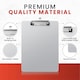 image 4 of Pack of 10 Janrax A4 Metal, Clip Boards - Aluminum Clipboard