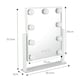 image 6 of Living and Home Adjustable Vanity Mirror with LED Bulbs, 3 Color Light