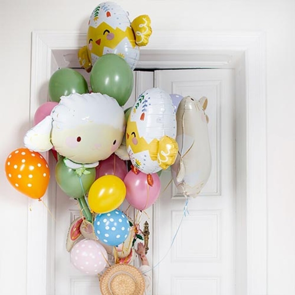 image 1 of Pastel Sheep Giant Helium Foil Balloon 87cm / 34 in