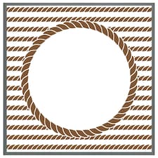 Rope border (Picture Frame) Grey | S