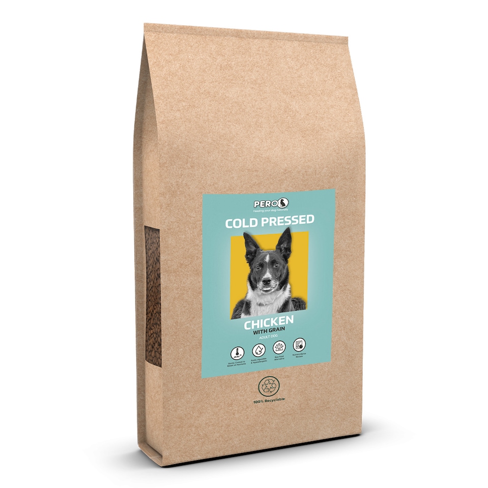 image 1 of Pero Cold Pressed Dog Food - Chicken with Wholesome Grains | Brown | 12kg | Chicken | 1