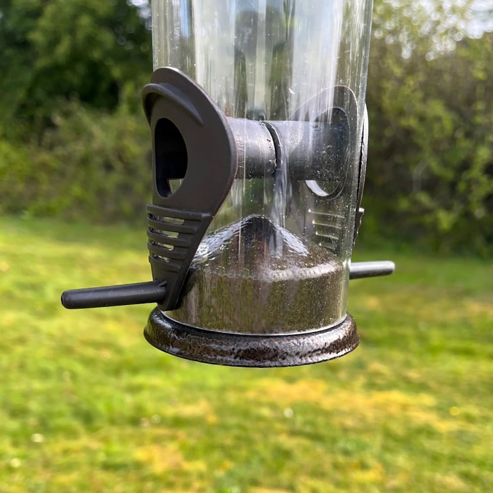 image 1 of Large Hanging Bird Seed Feeders (Set of 4)