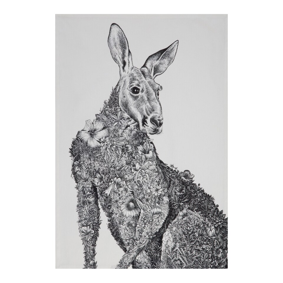 image 1 of Maxwell & Williams Marini Ferlazzo Tea Towel with Kangaroo Design