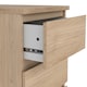 image 6 of Naia Bedside 3 Drawers in Jackson Hickory Oak