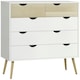 image 6 of HOMCOM Chest of Drawers, 5 Drawer Storage Cabinet Unit Bedroom Living Room