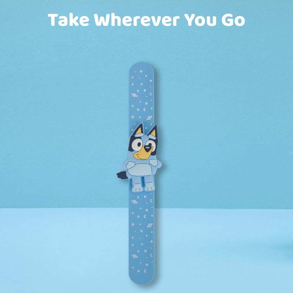 image 1 of vfm-estore Bluey Plush Slap Band 21.5cm x 4cm - Blue