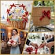 image 10 of 60pcs Red 50mm/5cm Large Ribbon Pull Bows for Gift Wrapping, Hampers, Florist Bouquets, Wedding Cars and Party Décor Pullbow | Red | Red