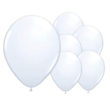 Iridescent White Biodegradable Latex Balloons 30cm / 12 in - Pack of 50