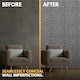 image 6 of NOVECRAFTO Geometric 3D Wall Panels – 6 Sheets Covering 1.5 sqm (16.15 sqft) – Decorative PVC Panels 50x50cm – Modern Geometric Line Design Grey