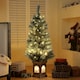image 5 of HOMCOM 4ft Artificial Christmas Tree with 80 Warm White LED Lights Remote