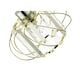 image 5 of Modern Pendant Lamp Shade with Clear Acrylic Rectangular Prims and Gold Frame | Gold