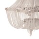 image 3 of Interiors by Premier Boutique Style 6 Light Chrome Pendant, Aluminium Chain Basket Ceiling Light, Modern Pendant Light