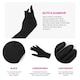 image 2 of Pack of 1 Long Black Spandex Gloves Black | One Size