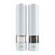 image 3 of Cooks Professional Electric Salt & Pepper Mill Set | Adjustable Grind Settings | Simple One-Button Operation | White