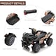 image 4 of HOMCOM 6V Kids Electric Ride on Car Toddler Quad Bike ATV for 18-36 month Black