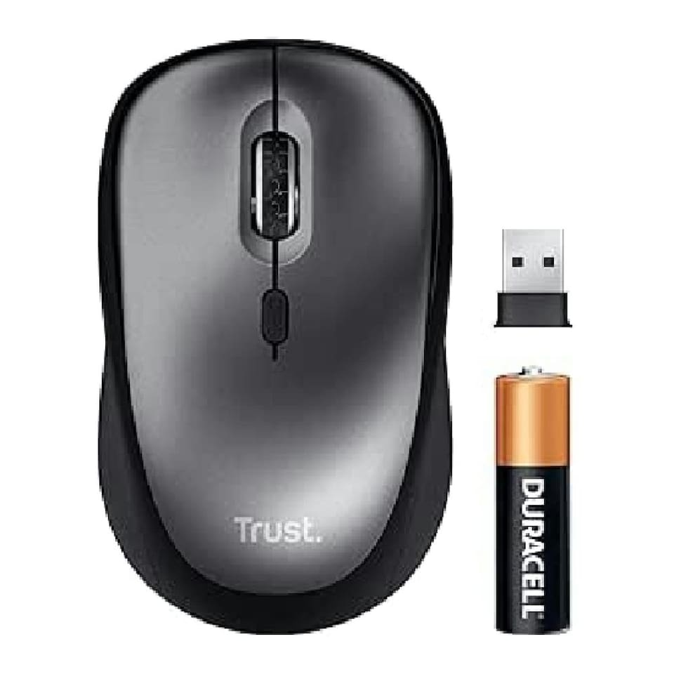 Trust TM-201 Mouse Office Right-hand RF Wireless Optical 1600 DPI - Black