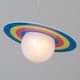 image 3 of BHS Glow Saturn Ceiling Pendant Light, Blue