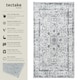 image 2 of Washable Rug Aliya - different sizes, oriental pattern, non-slip underside, non-allergenic short pile Grey | 110 x 60 cm