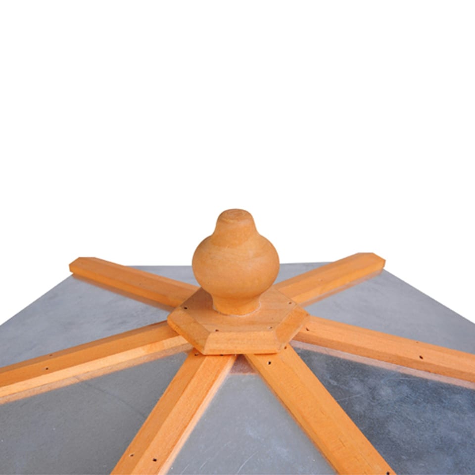 image 1 of PawHut Wooden Bird Table Free Standing Feeder Garden and Backyard Station