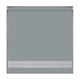 image 1 of 130cm Light Grey Straight Diamante Edge Border Roller Blind | Grey | Grey