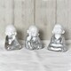 image 3 of Hestia White & Silver Buddha - Hand on Chin White | Silver