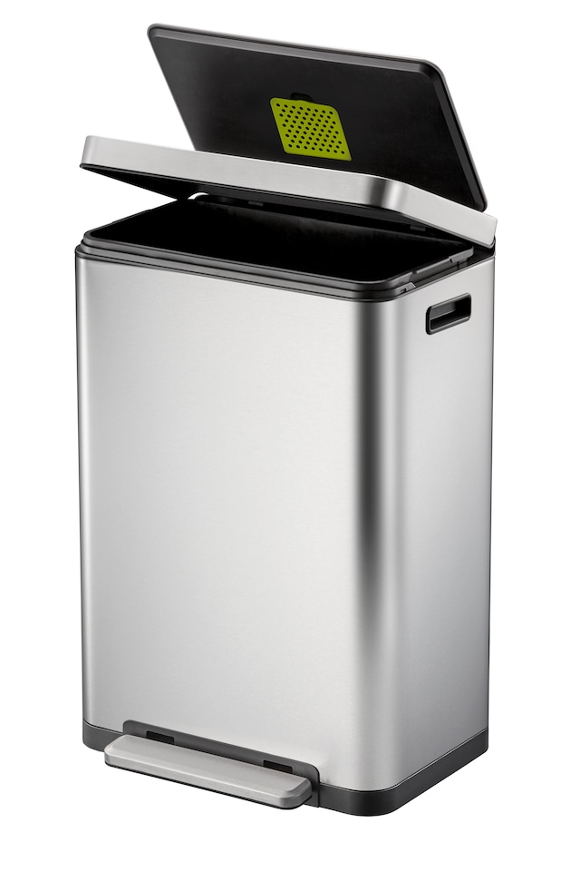 image 1 of X Cube Pedal Bin 45L | Silver | Stainless Steel | 45L