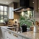 image 2 of Watercolour Green Tropical Leaves Splash Back | White