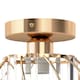 image 2 of Emitto Crystal Ceiling Light Semi Flush Mount Chandelier Modern Hallway | Gold