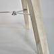 image 2 of ValueLights Clipper Light Wood Tripod Table Lamp White Shade and Bulb