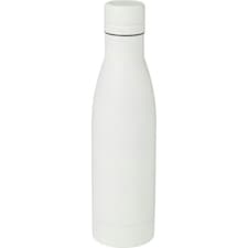 Vasa Plain Stainless Steel 500ml Water Bottle - White - One Size