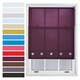 image 1 of FURNISHED Roller Blinds with Square Eyelets and Metal Fittings Made to Measure Sheer Window Blind | Purple | Aubergine | (W) 120cm x (L) 210cm
